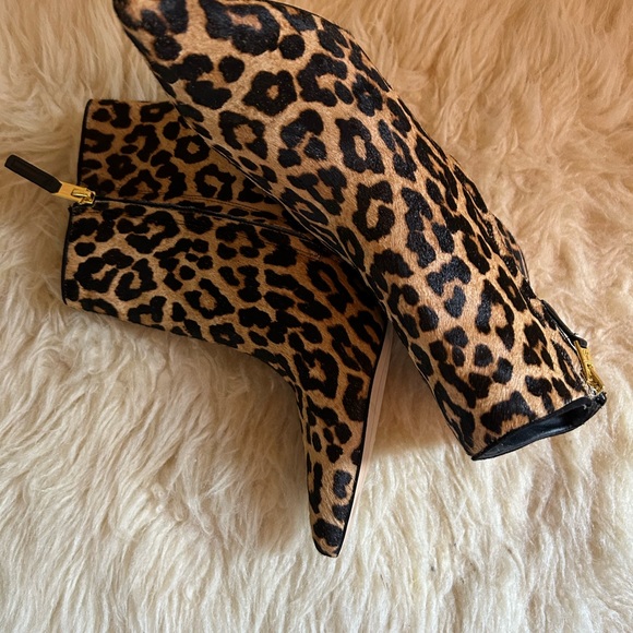 Sam Edelman Animal print Genuine Calf hide Ankle boots Stiletto Heel - Picture 9 of 14